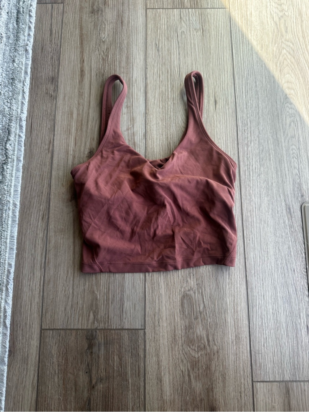 lululemon athletica Align Crop Tank in Dusty Mauve